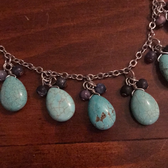 5/$10 Faux Turquoise Necklace - Picture 2 of 2